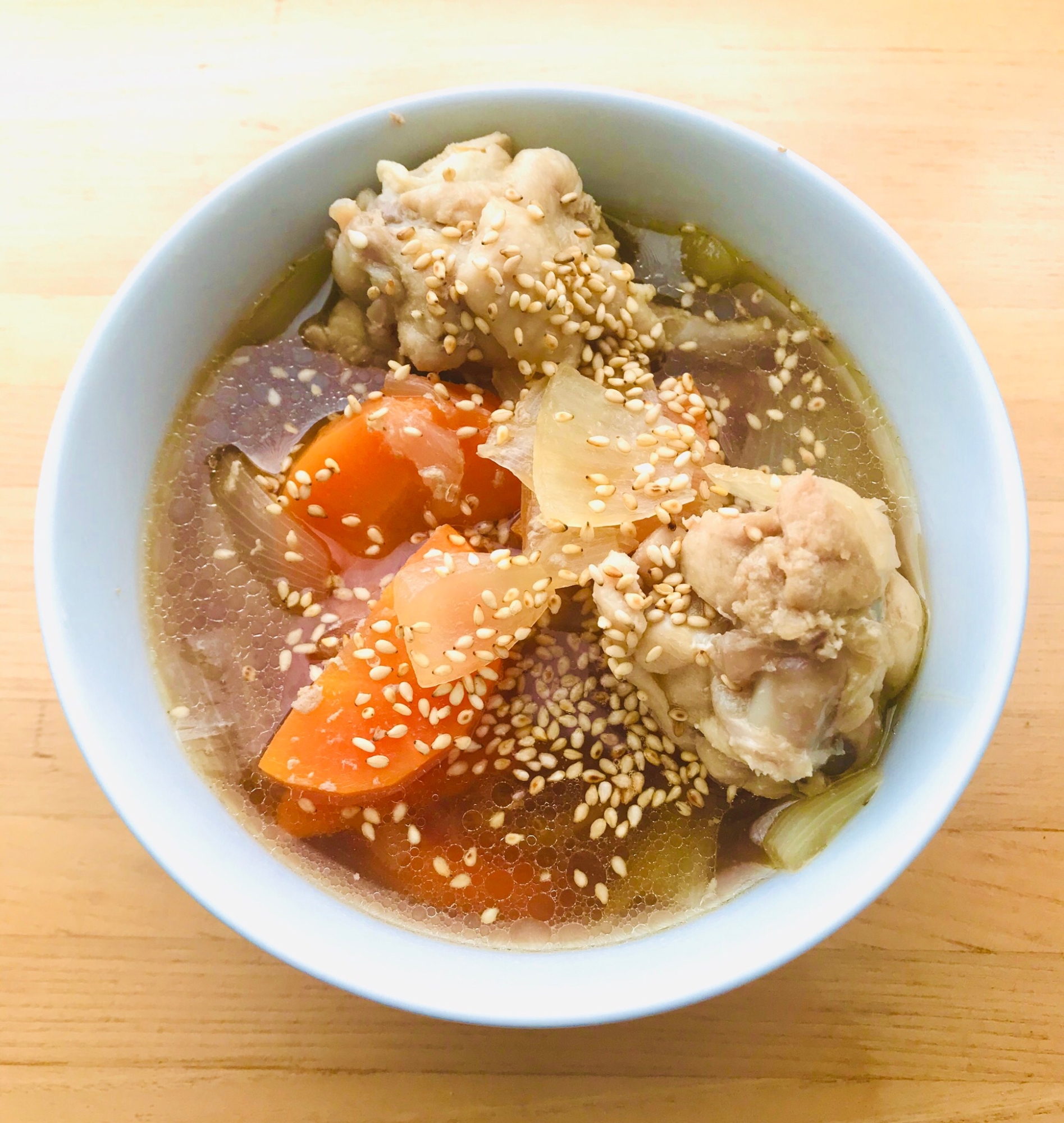 野菜スープ バレンタインに具沢山手羽元のスープ レシピ 作り方 By りゆうの最北投資ブログ運営中 楽天レシピ