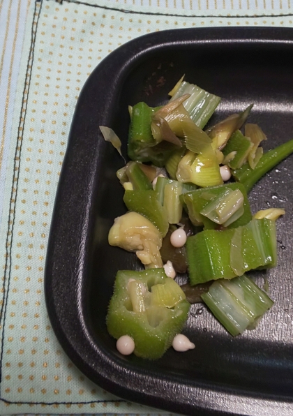 オクラの薬味和え