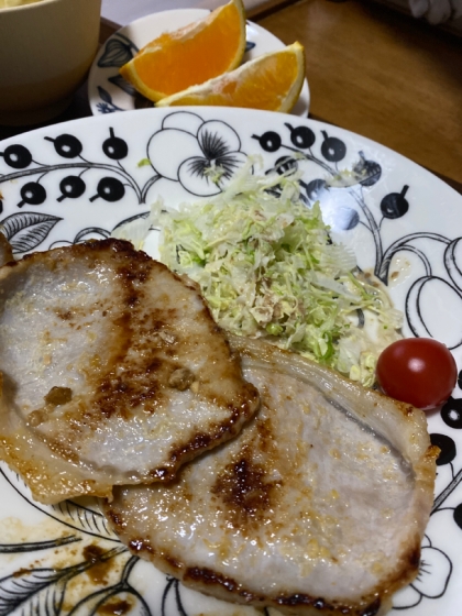 豚ももブロックの簡単みそ焼き♪