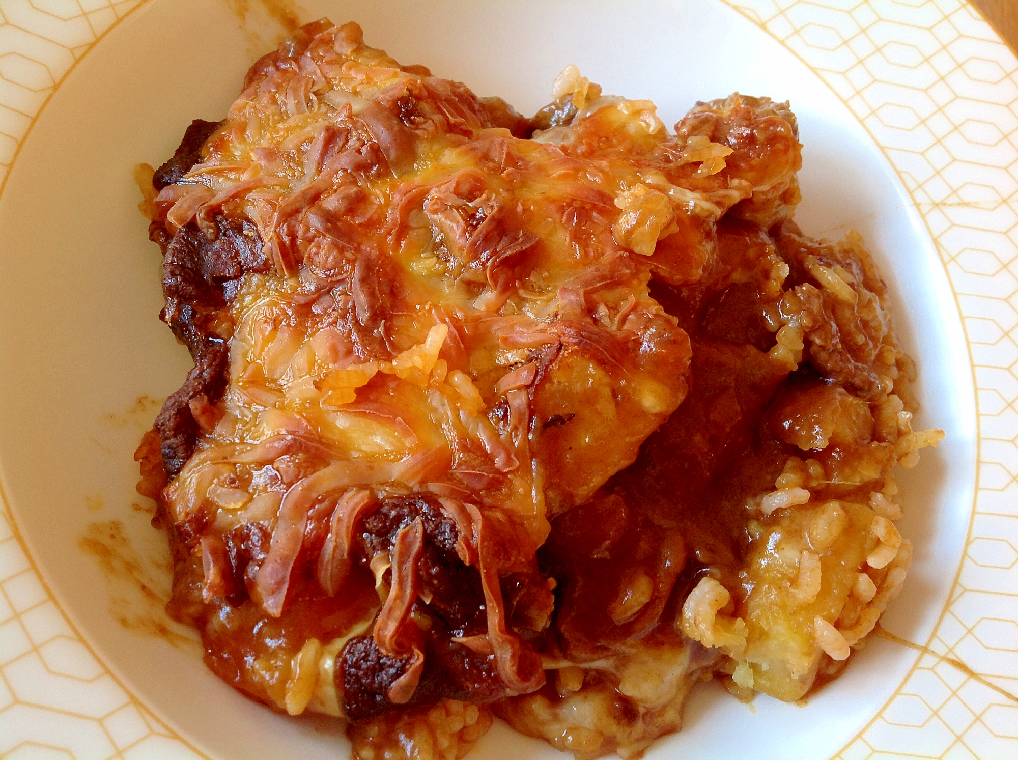 ビーフシチューの残りとケチャップライスでドリア レシピ 作り方 By Findus 楽天レシピ