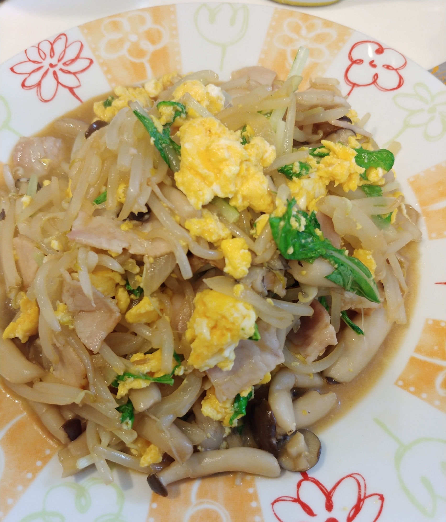 焼き肉のたれで野菜と卵の炒めもの♪