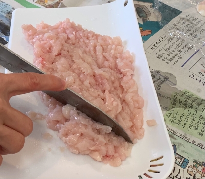 鶏胸肉と包丁でひき肉★手作り鶏ミンチのコツ・使用法