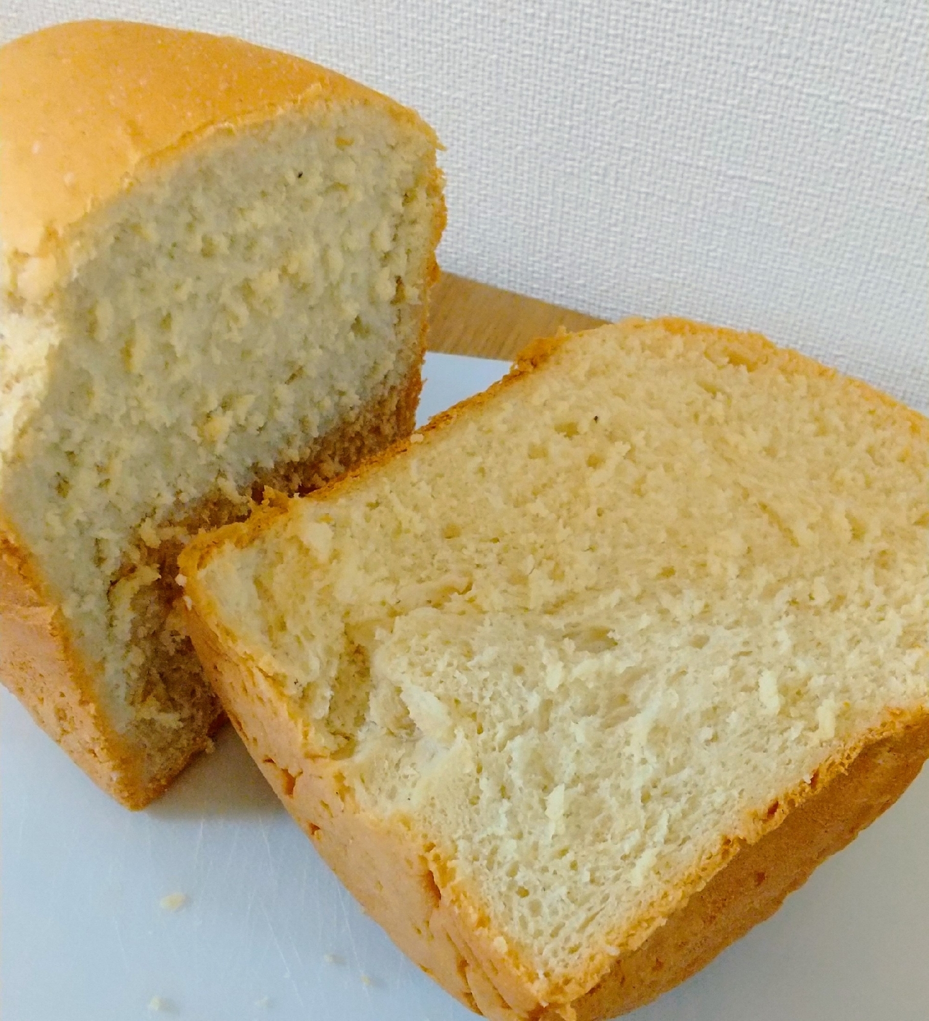 ホームベーカリーでつくる　バナナきな粉食パン