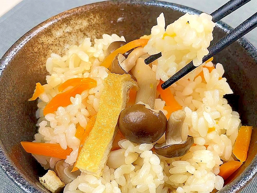 簡単腸活 味付けはめんつゆだけ 炊き込みご飯 レシピ 作り方 By 飯のだし Cooking 楽天レシピ