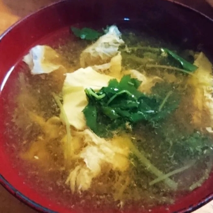 簡単お店味♡ふわふわとろとろ♡長芋と卵のすまし汁