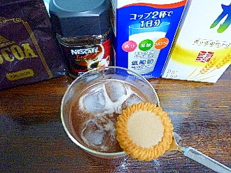 アイス♡コーヒービスケット入♡カフェモカ酒