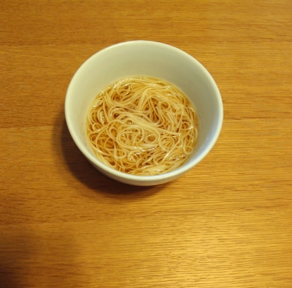 つゆから作るそうめん