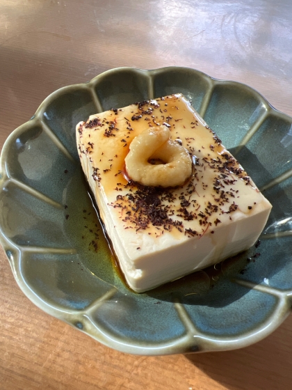 ゆかりと生姜のオリーブオイル冷奴