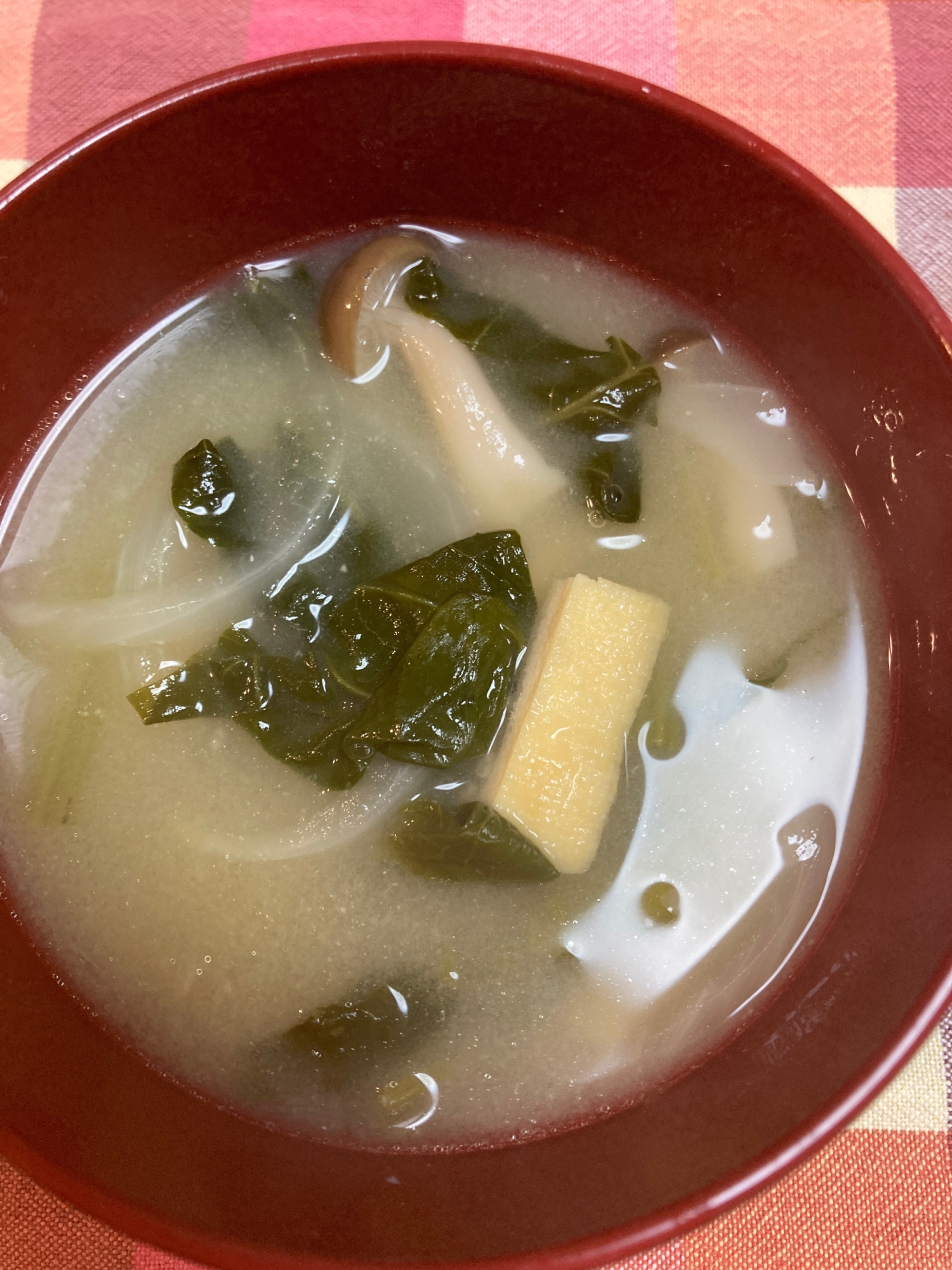 栄養満点‼小松菜の味噌汁♡