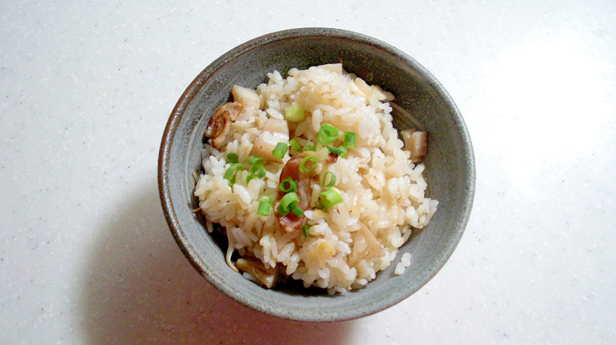 蓮根とベーコンの炊き込みご飯