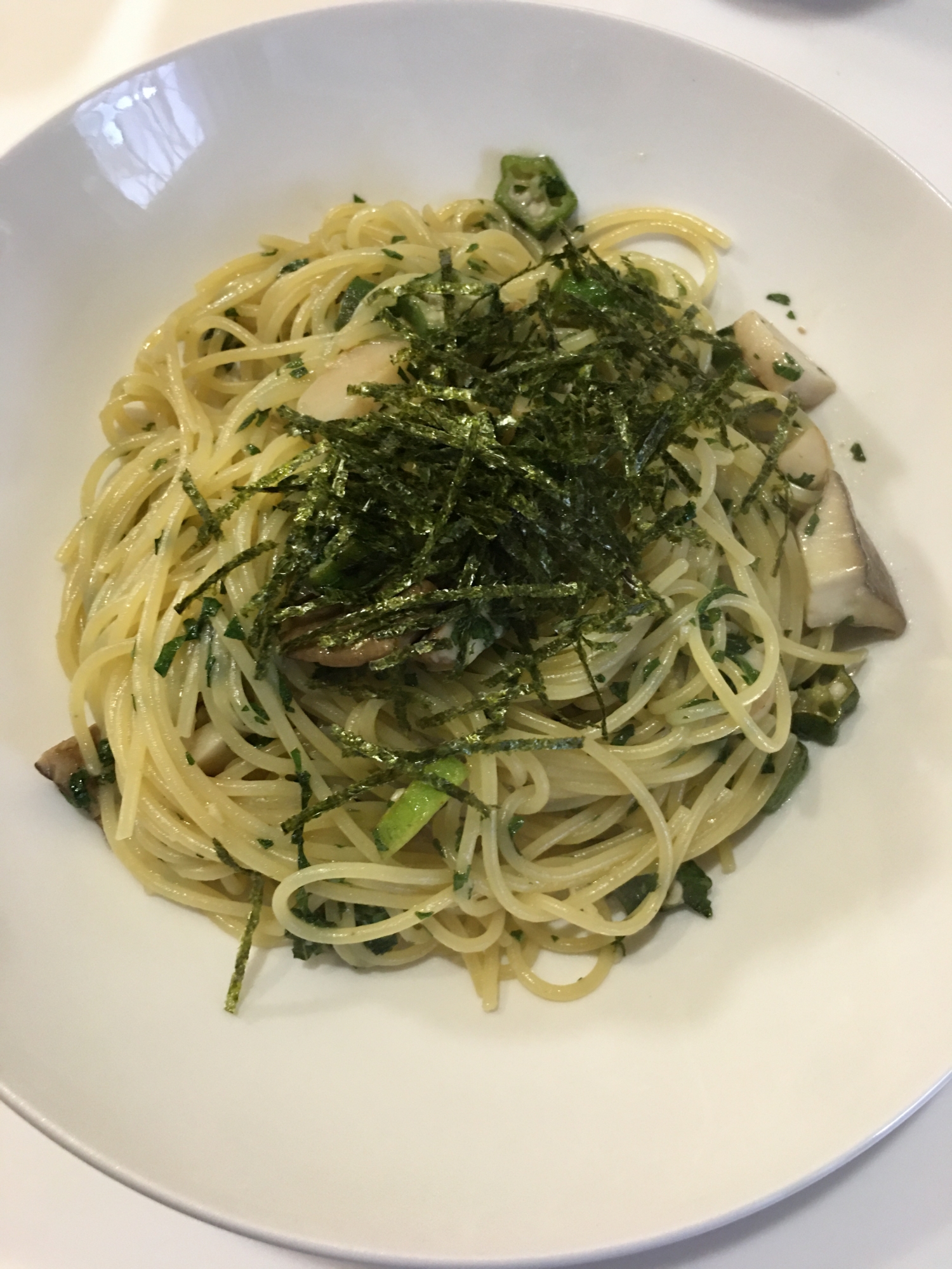 大葉たっぷり和風キノコパスタ