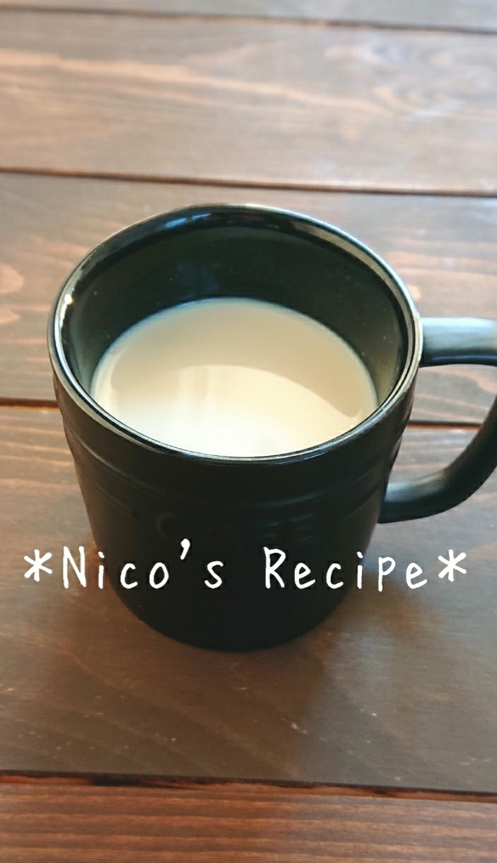 毎日飲みたい豆乳甘酒 酒粕 レシピ 作り方 By Nico 楽天レシピ