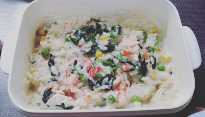 炊飯器で炊くだけ♪ミルクリゾット風