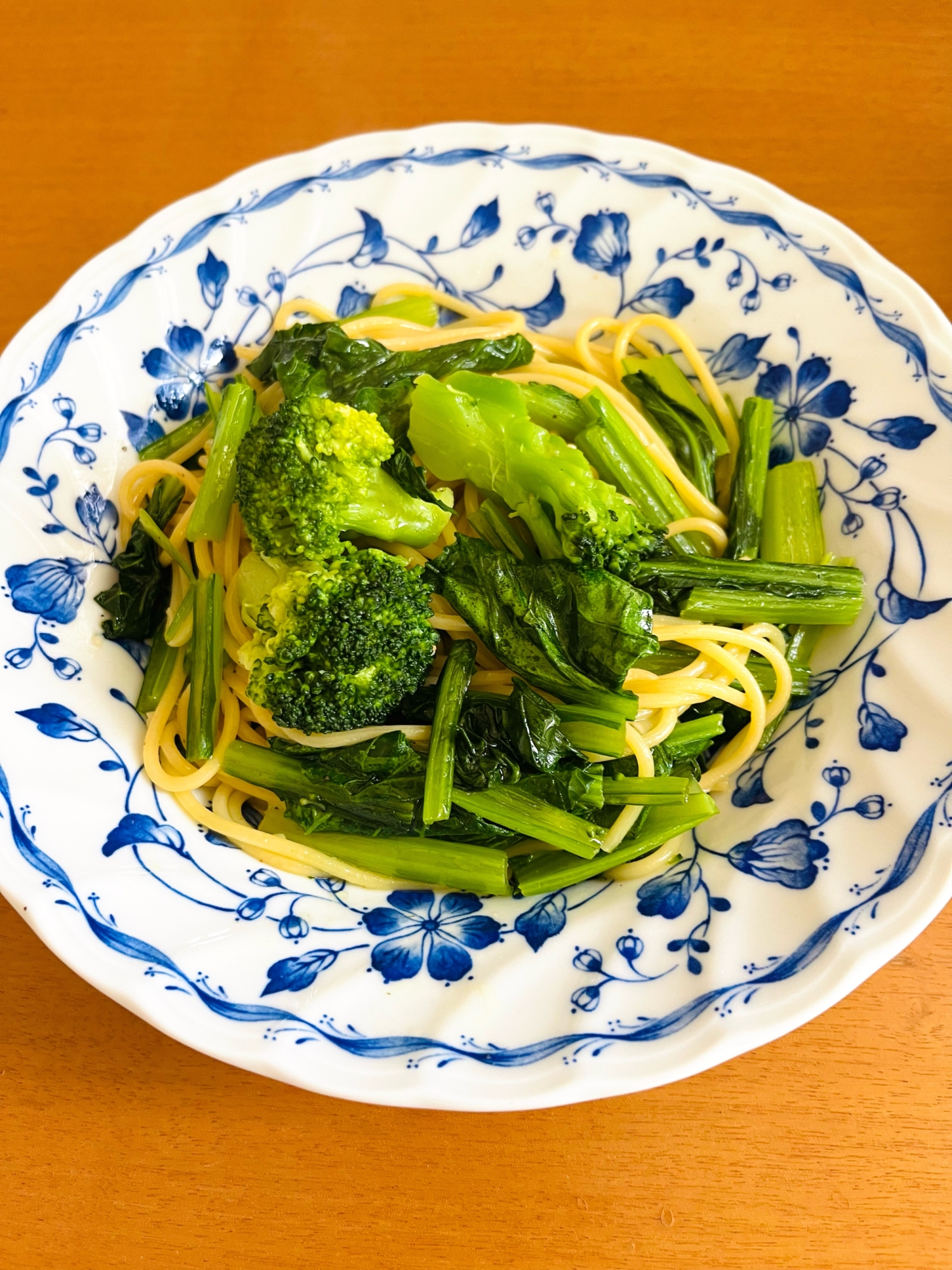 小松菜とブロッコリーのパスタ