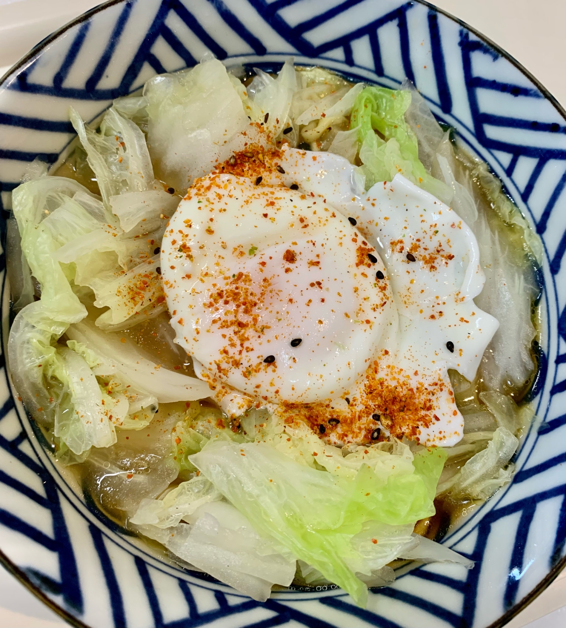 白菜たっぷりの味噌ラーメン