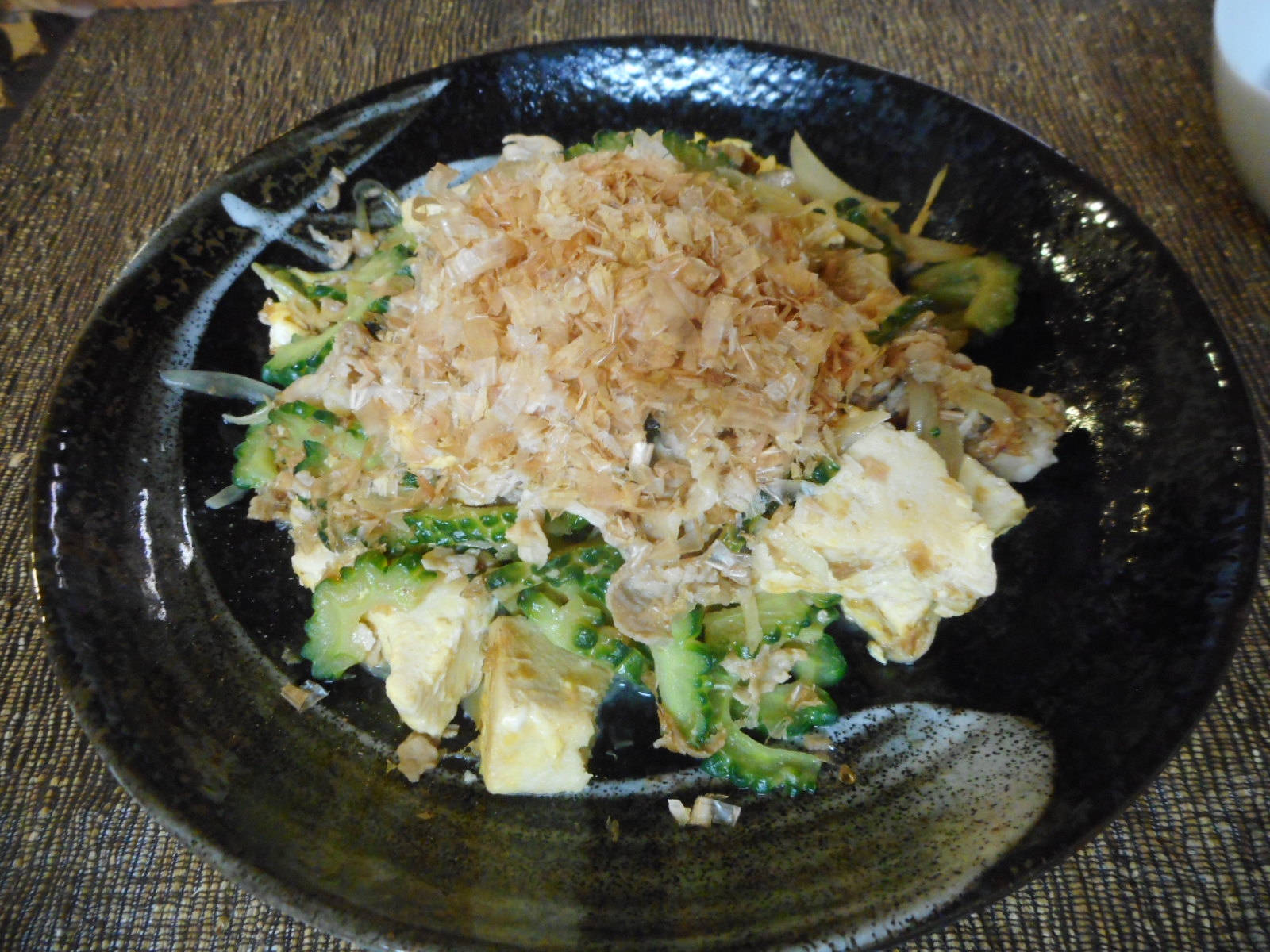 高野豆腐のゴーヤチャンプルー