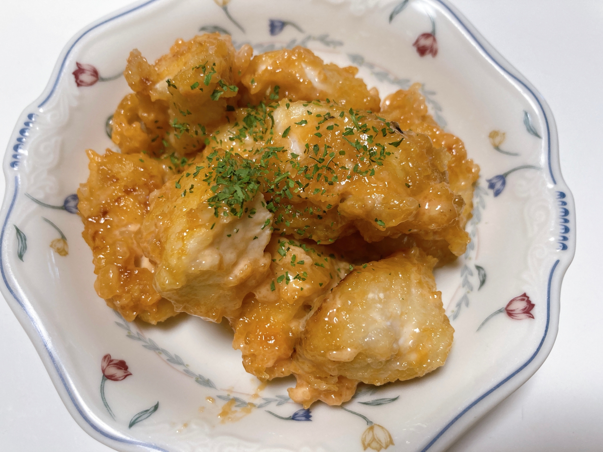 鶏胸肉で作る　鶏マヨ