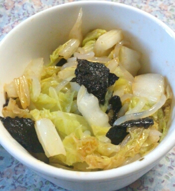 白菜と糸コンの韓国風あえ物