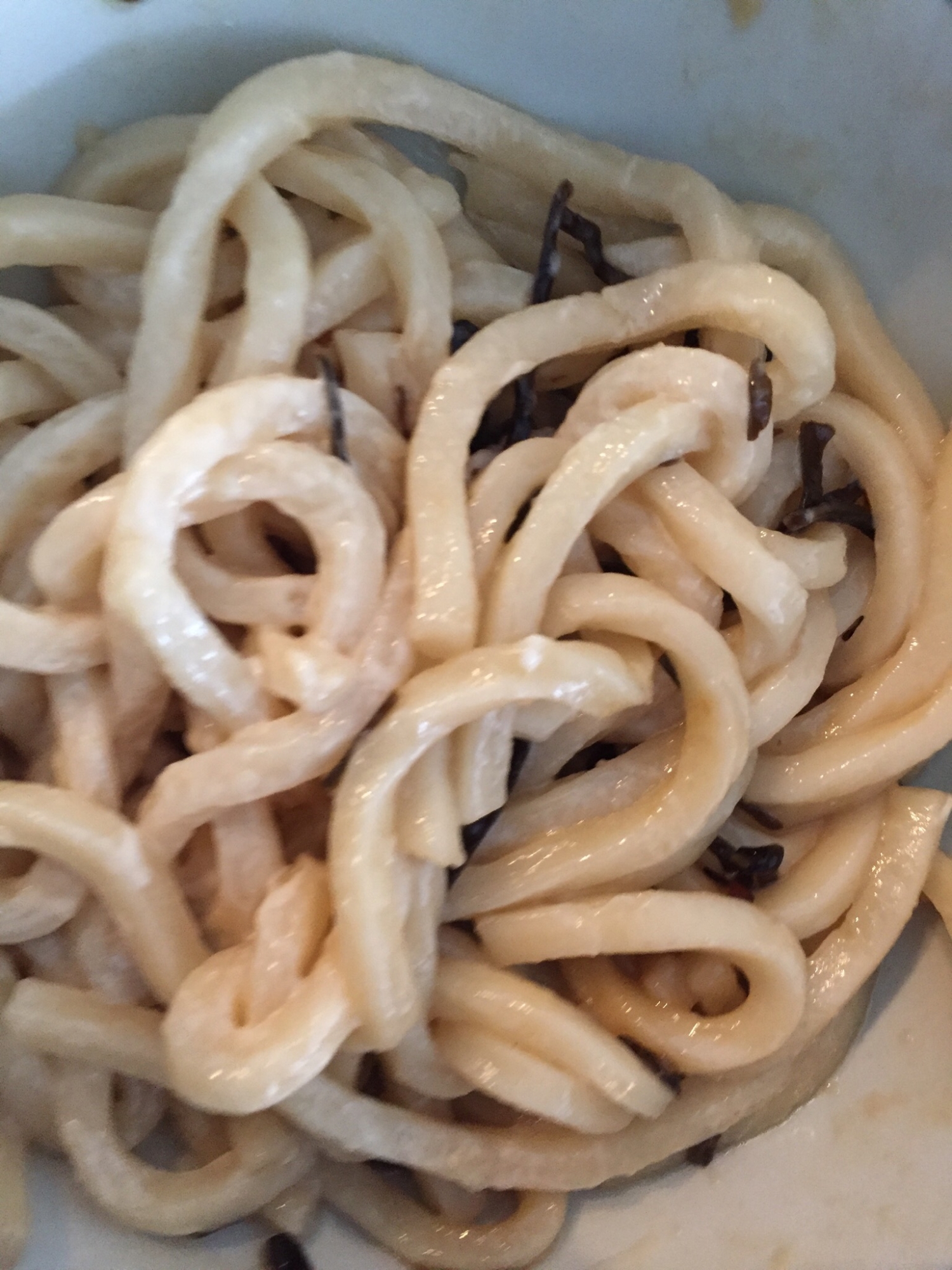 マヨめんつゆ塩昆布うどん レシピ 作り方 By あもり 楽天レシピ