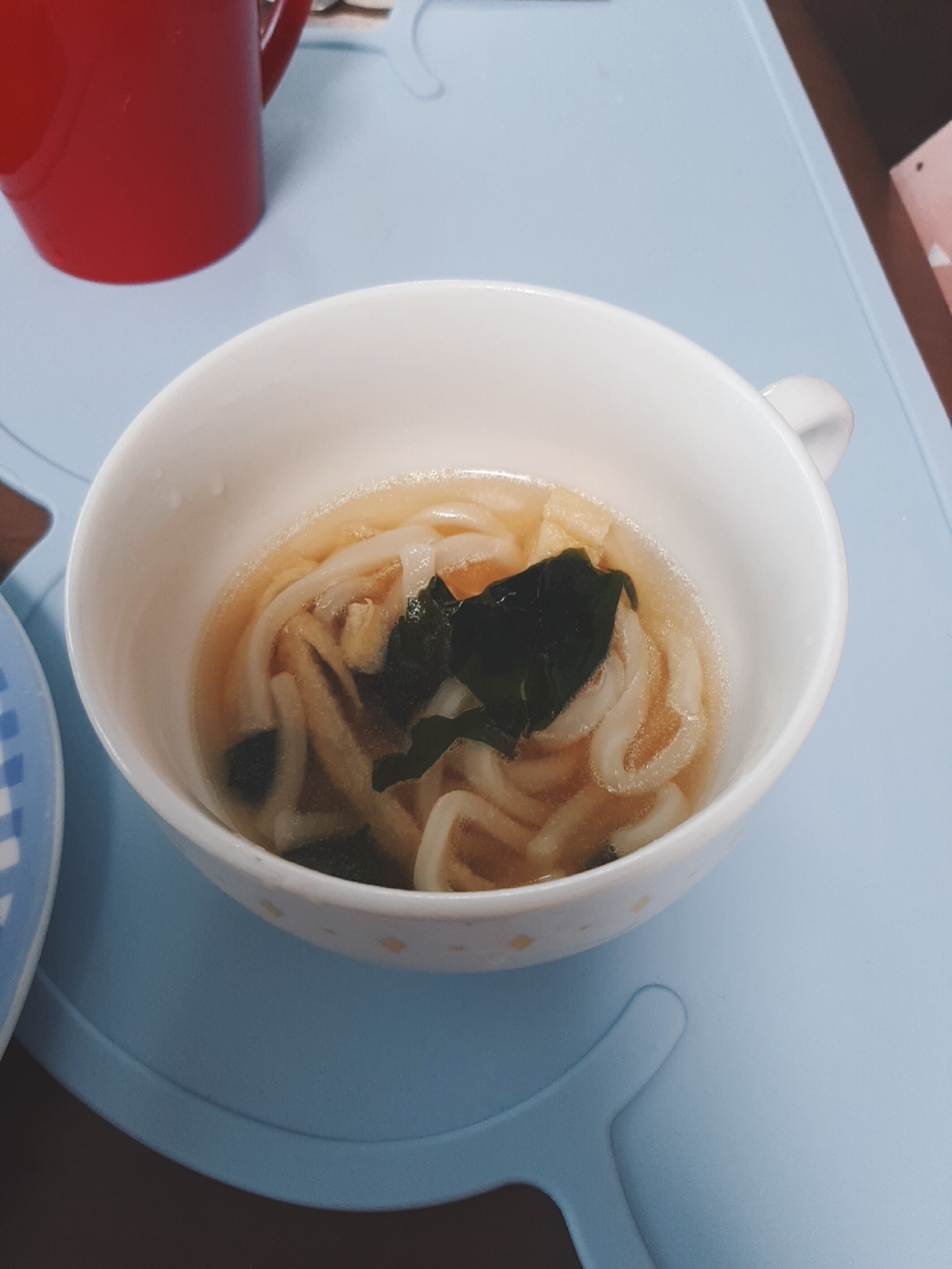 いしるで簡単♪レンジでうどん