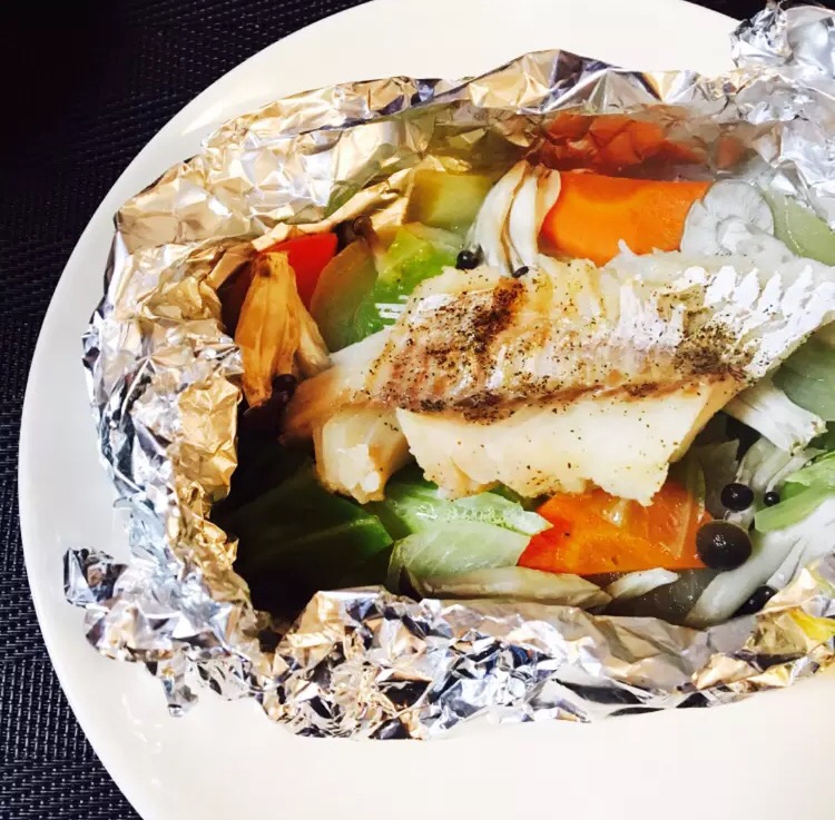 フライパンで 白身魚と野菜のホイル焼き レシピ 作り方 By Mari 楽天レシピ