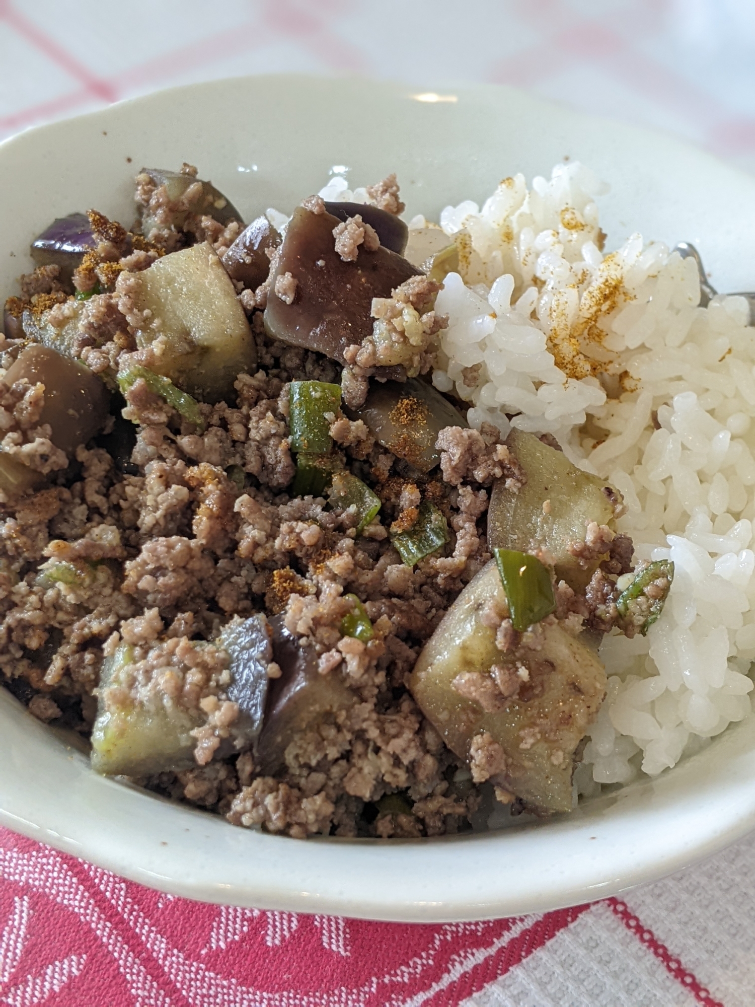 子どもと食べられる！美味♡簡単♪茄子のドライカレー