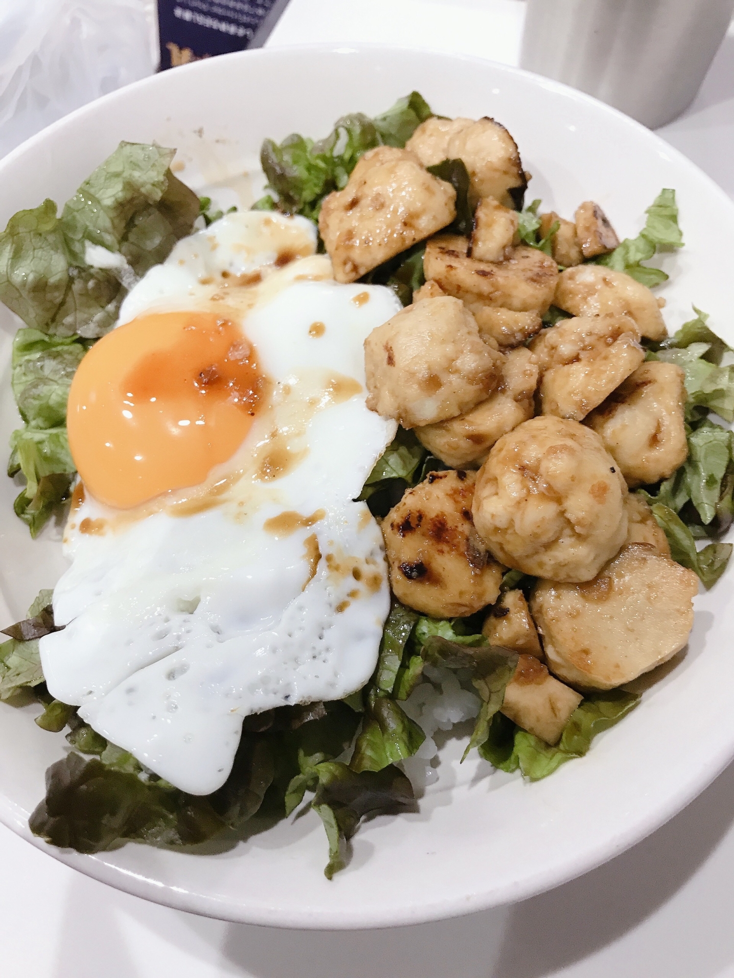 ロコモコ風・肉団子丼