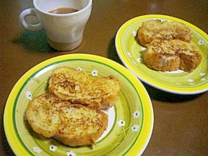 朝ごはんやおやつに！フレンチトーストシナモン味