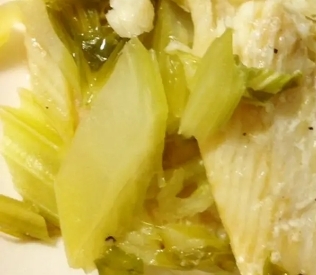 セロリ舞茸ニラもやし新玉ねぎ豚ロース蒸し