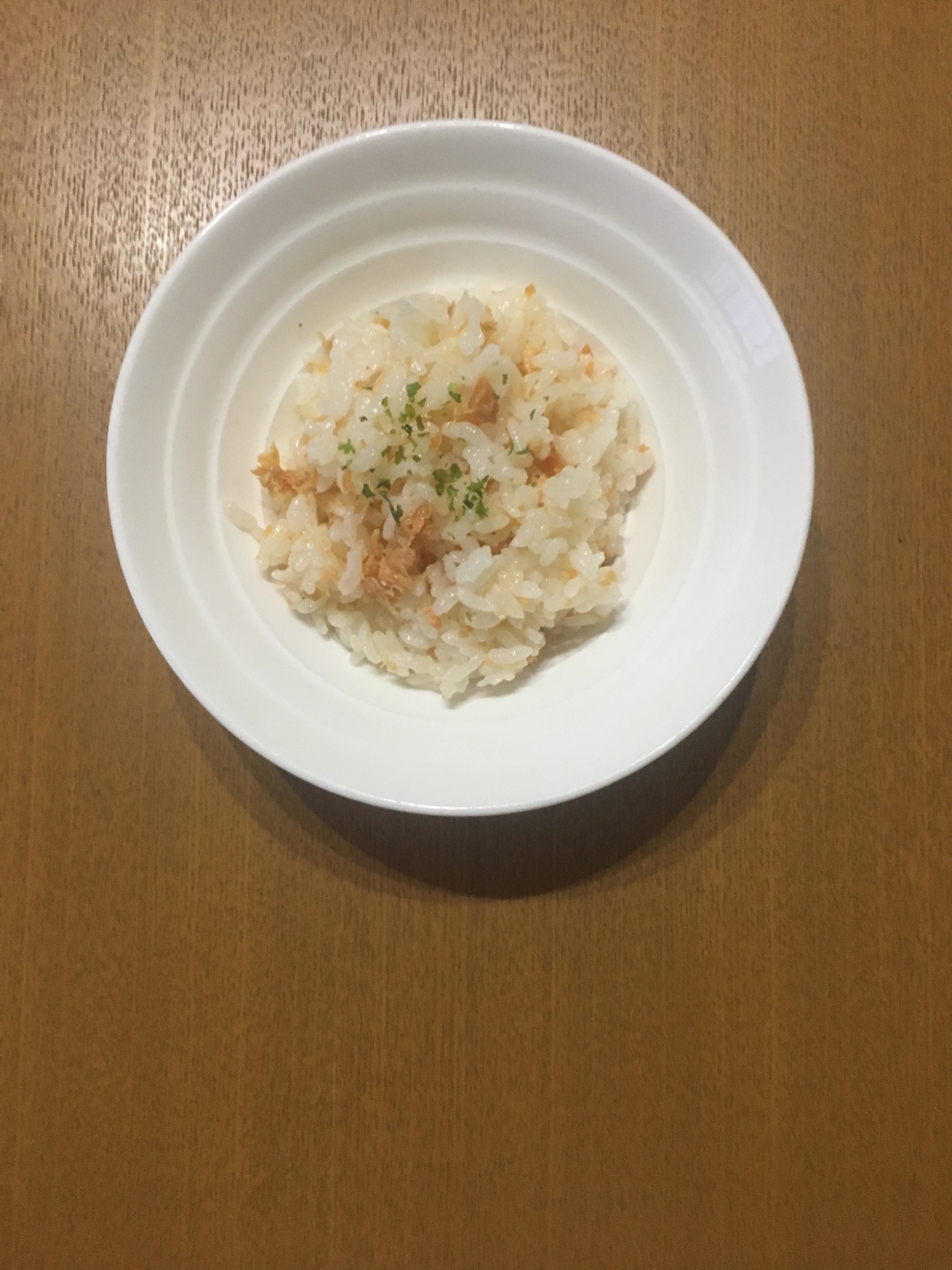 簡単 青さ鮭ごはん