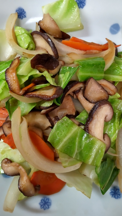 椎茸野菜炒め