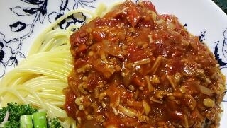 ヘルシー♪えのき茸たっぷり☆ミートソースパスタ