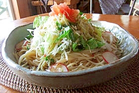 野菜たっぷり！ぶっかけサラダうどん