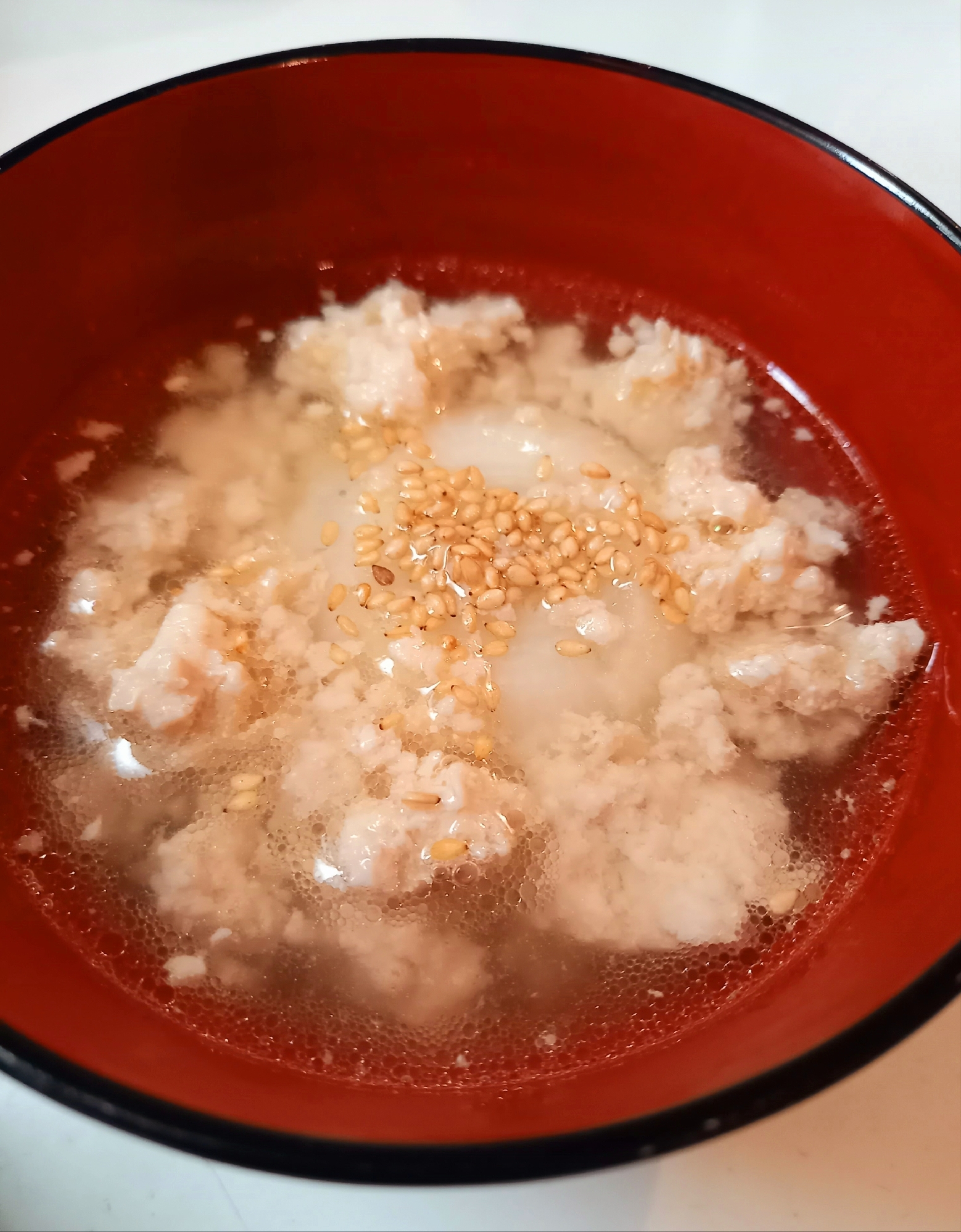 レンジで作る新玉ねぎと鶏ひき肉の煮物