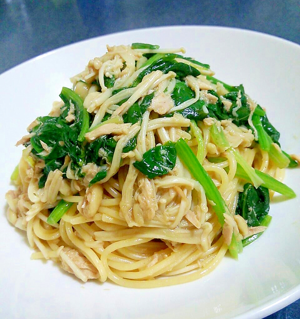 ツナとほうれん草の和風パスタ レシピ 作り方 By あ ち0024 楽天レシピ ツナとほうれん草の和風パスタ レシピ 作り方 By あ ち0024 楽天レシピ