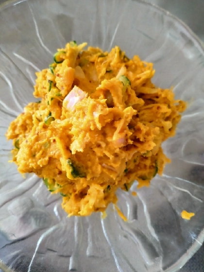 レンジで簡単！デリ風かぼちゃサラダ
