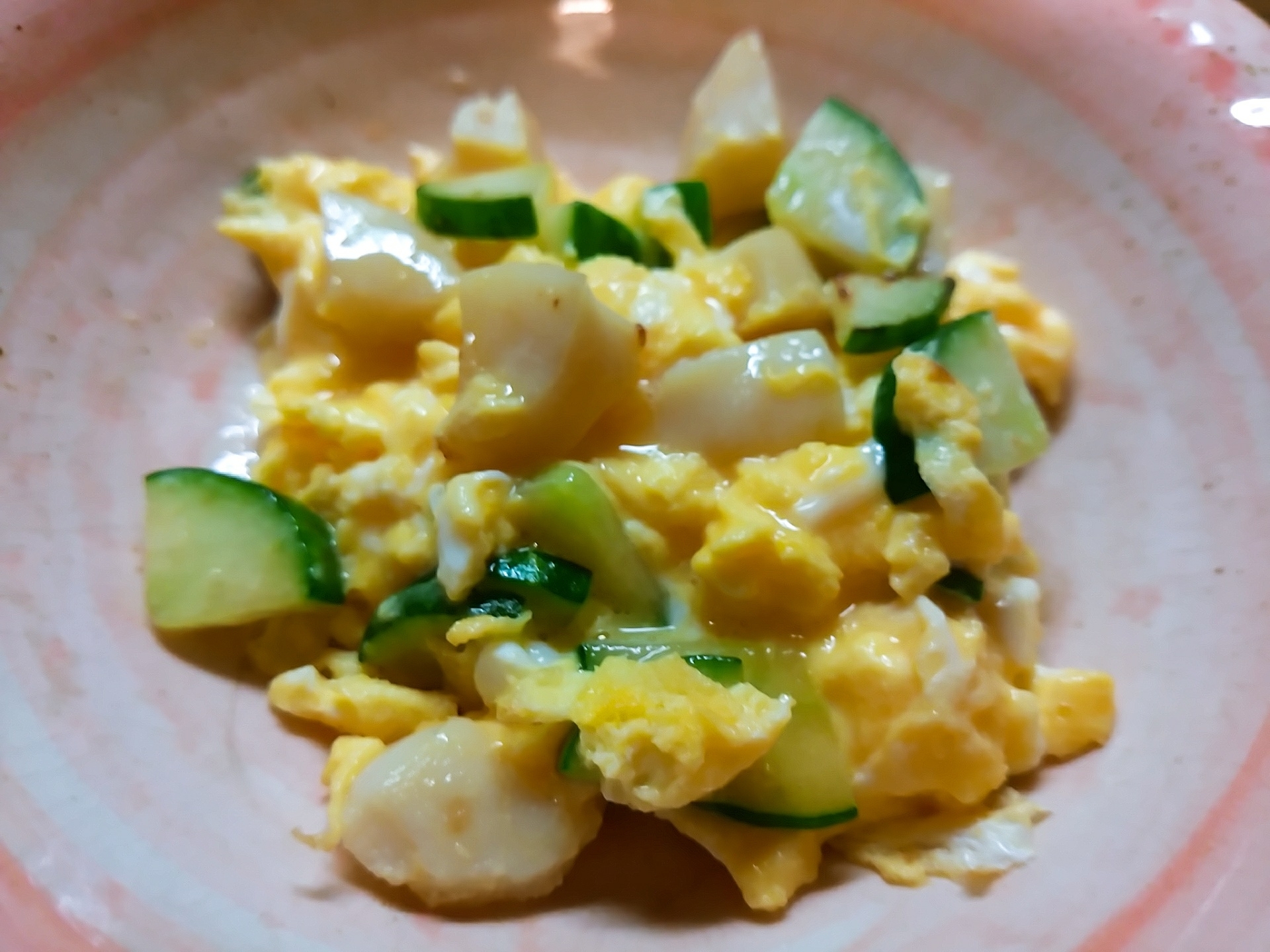 ホタテと胡瓜の中華卵炒め レシピ 作り方 By のん７８６ 楽天レシピ