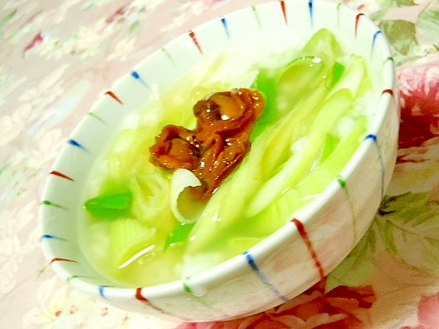 ❤生姜利かせて❤赤貝の有明煮と葱のお粥さん❤