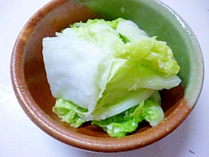 えっ！(^O^)レンジで作る白菜の浅漬け