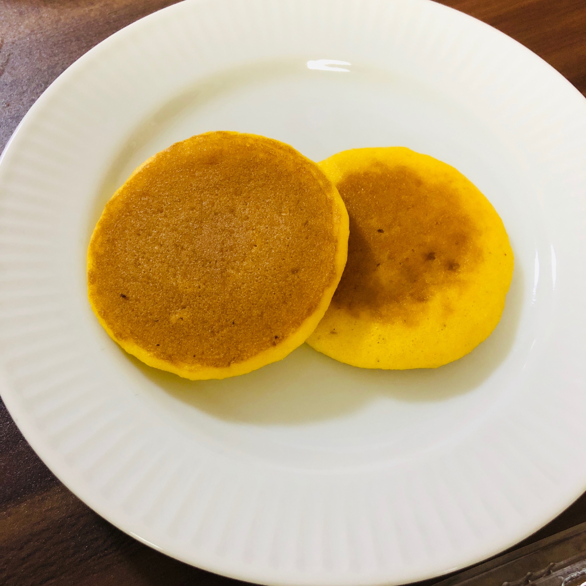 ミニサイズ❤かぼちゃのホットケーキ