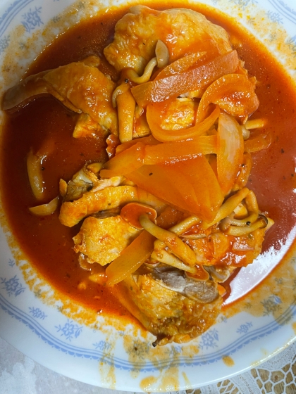 〜トマトジュースで鶏もも肉のトマト煮〜
