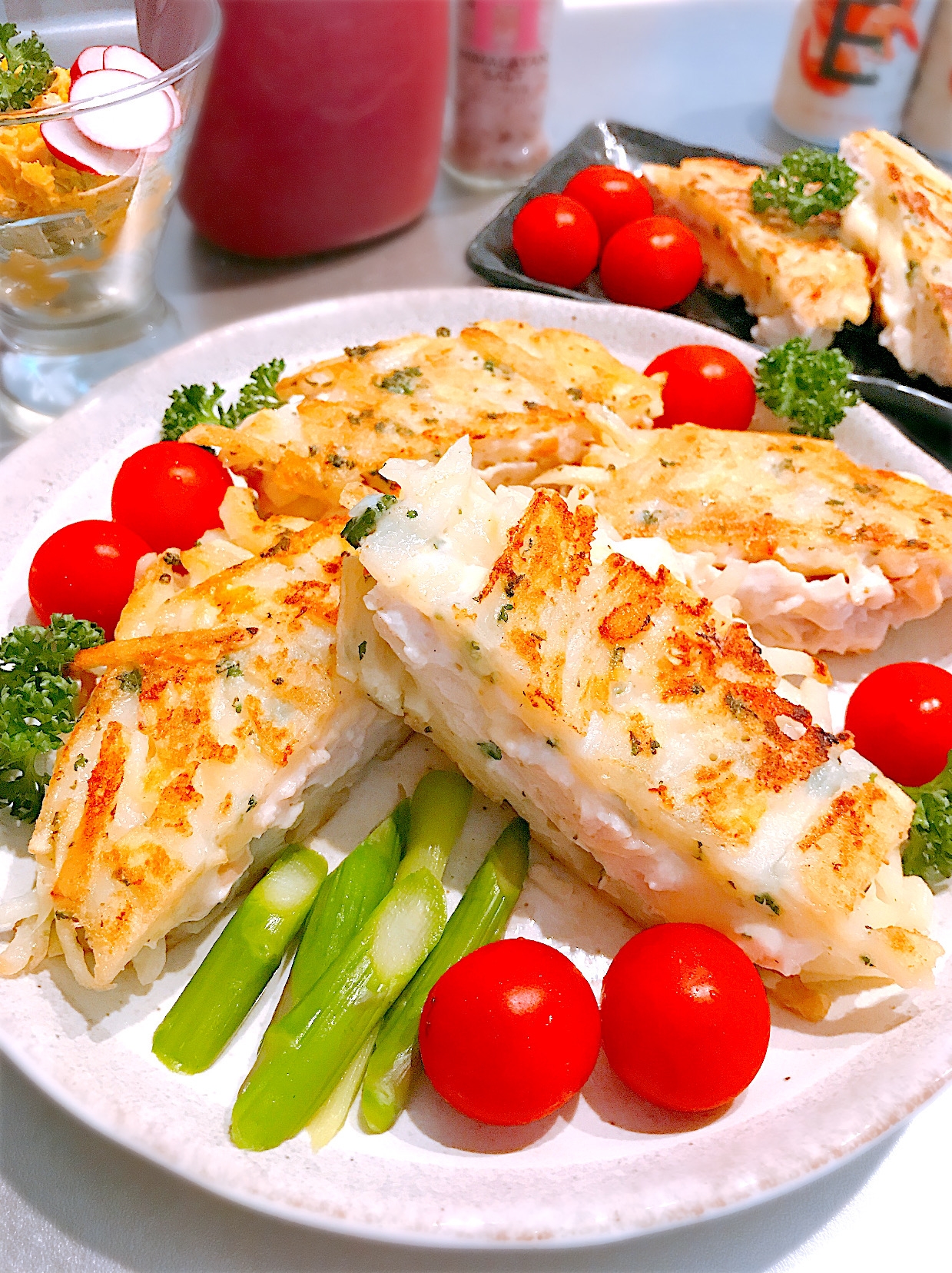 じゃがいもと鶏ささみのガレット