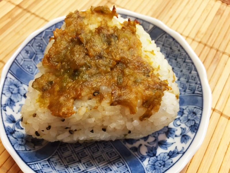 香ばしい！ふき味噌焼きおにぎり