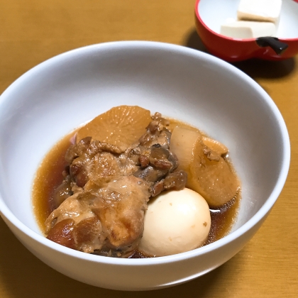 圧力鍋で☆大根と鶏手羽元のカボス煮込