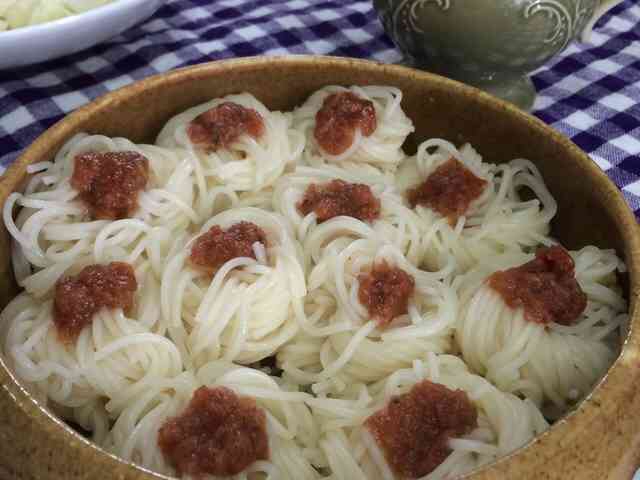 さっぱり！梅ダレそうめん