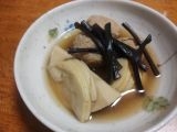 たけのことわらびの煮物