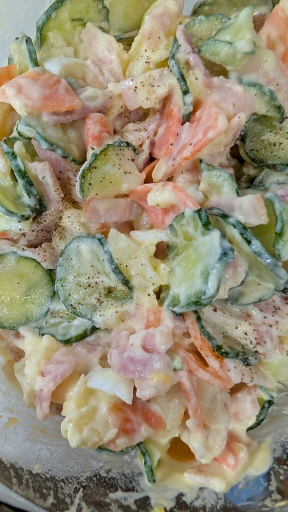 ベーコンで♡ポテサラ