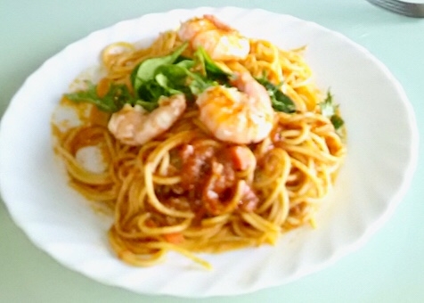 イタリアン エビのトマトパスタ レシピ 作り方 By Valigia5 楽天レシピ