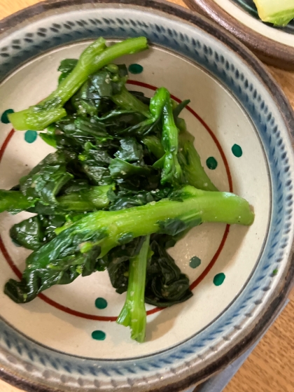 ピリっと美味しい♪菜の花の辛子和え