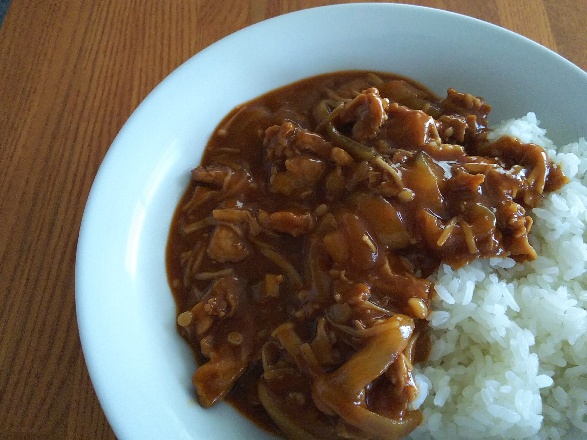 市販のルーで♪豚肉で♪簡単こく旨ハヤシライス♪